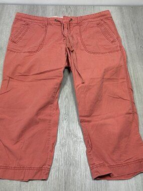 Vintage Y2K American Eagle Capri Pants Women 14 Pink Ankle Cropped